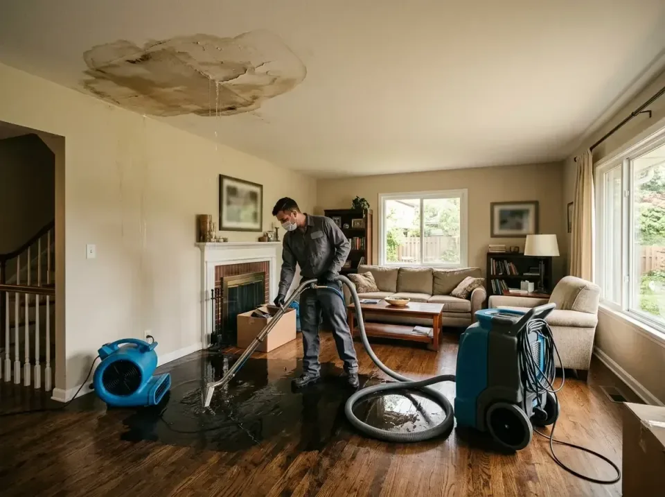 attic-pipe-burst-ceiling-drip-008 — frequently asked questions, Water Damage Restoration & Carpet Care in Riverbend, WA